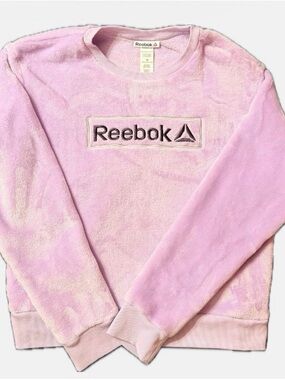 Girls Reebok Purple Plush Crewneck Sweatshirt